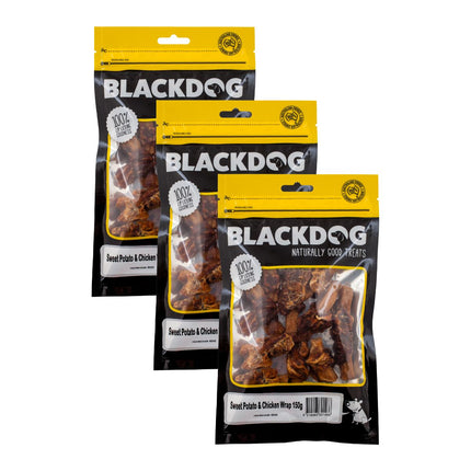 Blackdog Sweet Potato & Chicken 150g x 3pk-2018816607559749634