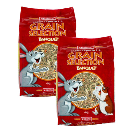 Peters Rabbit & Guinea Pig Grain Selection 4Kg x2-2029334130734534656