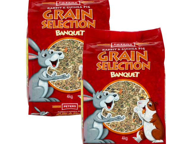 Peters Rabbit & Guinea Pig Grain Selection 4Kg x2-2029334130734534656