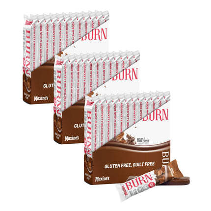Maxines Burn Double Choc Fudge Bar 12x40g x3-2029334116528427008