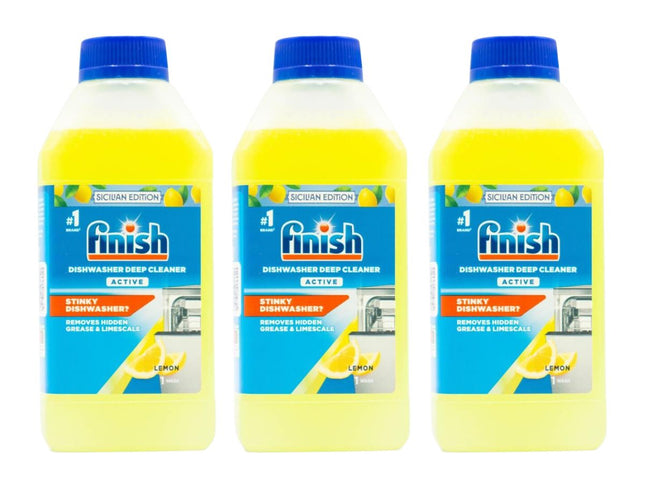 Finish 250ml Dishwasher Cleaner Lemon x3-2018816695845654530