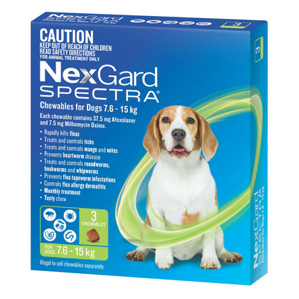NexGard Spectra Dogs 7.6-15kg 3pk-2018816617575747587