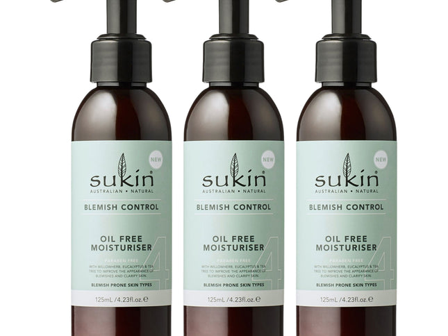 Sukin Blemish Oil Free Moisturiser 125ml x3-2017004955784843264