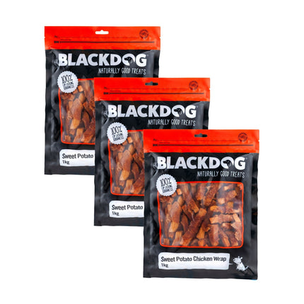 Blackdog Sweet Potato & Chick Wrap 1kg x 3pk-2006733406842523648