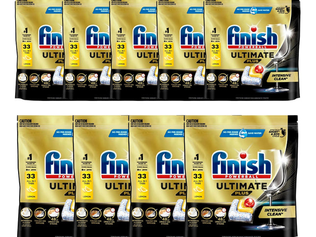 Finish Ultimate Plus x 297 Lemon Dishwasher Tablets-2029334114972340224