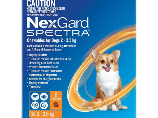 NexGard Spectra Dogs 2-3.5kg 6pk-2018816725298057218