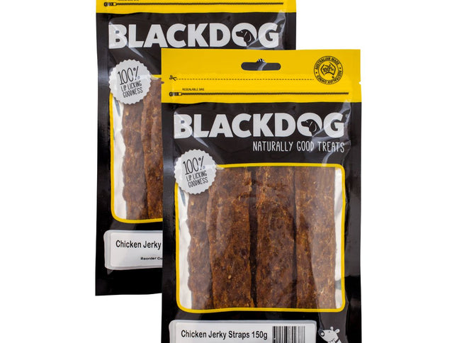 Blackdog Chicken Jerky Straps 150g x 2pk-2006732749813190657