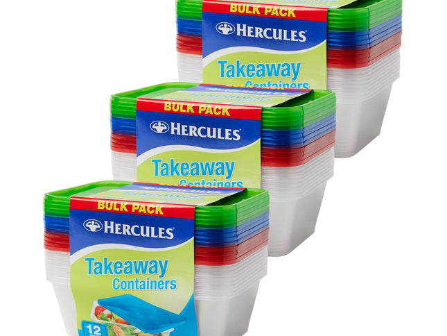 Hercules Takeaway Food Containers 12pk x 750ml x3-2050056822970257408