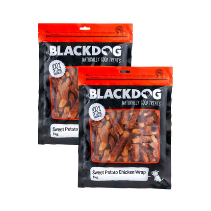 Blackdog Sweet Potato & Chick Wrap 1kg x 2pk-2006733406699917312