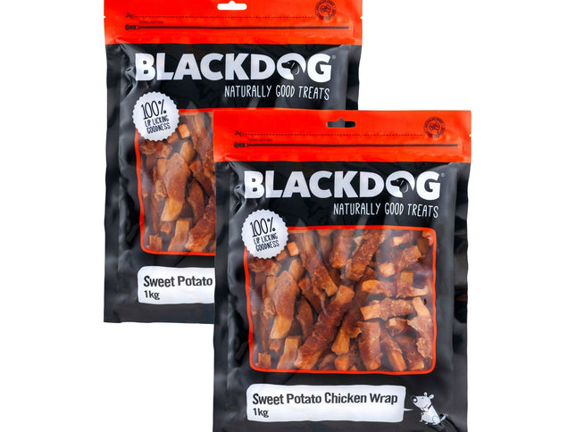 Blackdog Sweet Potato & Chick Wrap 1kg x 2pk-2006733406699917312
