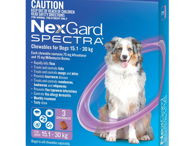 NexGard Spectra Dogs 15.1-30kg 3pk-2006732764795244546
