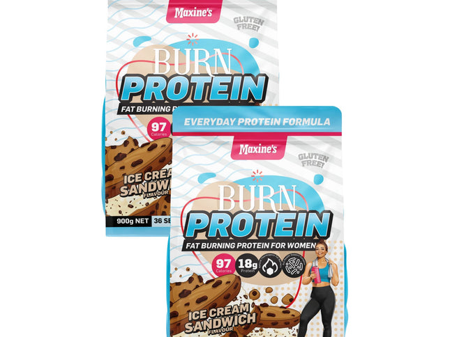 Maxines Burn Protein Ice Cream Sandwich 900g x2-2017004947559813120