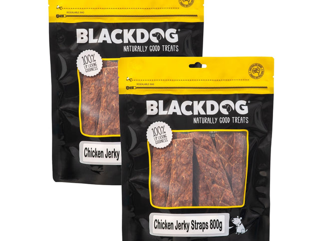 Blackdog Chicken Jerky Straps 800g x 2pk-2018816647103647744
