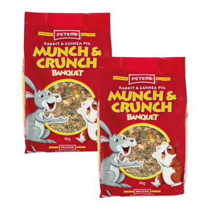 Peters Rabbit & Guinea Pig Munch & Crunch 4Kg x2-2029334131497897984