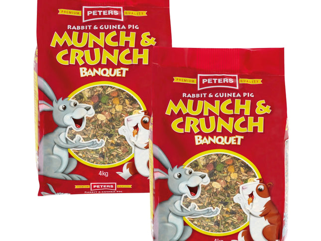 Peters Rabbit & Guinea Pig Munch & Crunch 4Kg x2-2029334131497897984