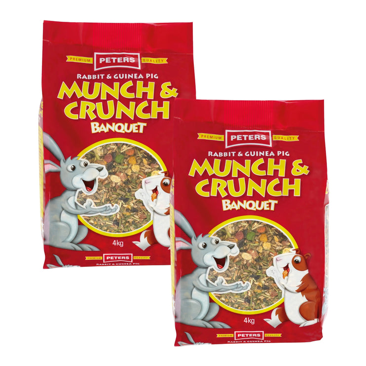 Peters Rabbit & Guinea Pig Munch & Crunch 4Kg x2-2029334131497897984