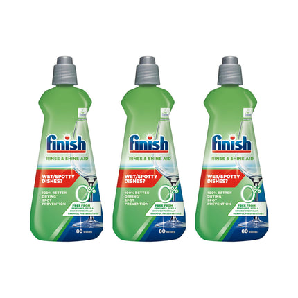 Finish 0% Dishwasher Rinse Aid 400ml x3-2029387301771153408