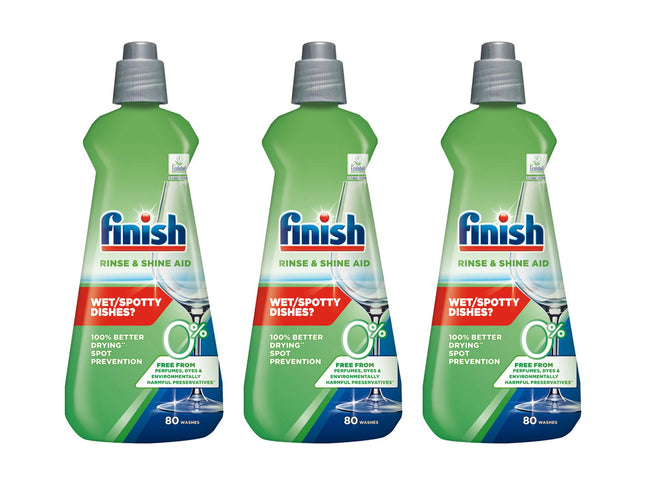 Finish 0% Dishwasher Rinse Aid 400ml x3-2029387301771153408