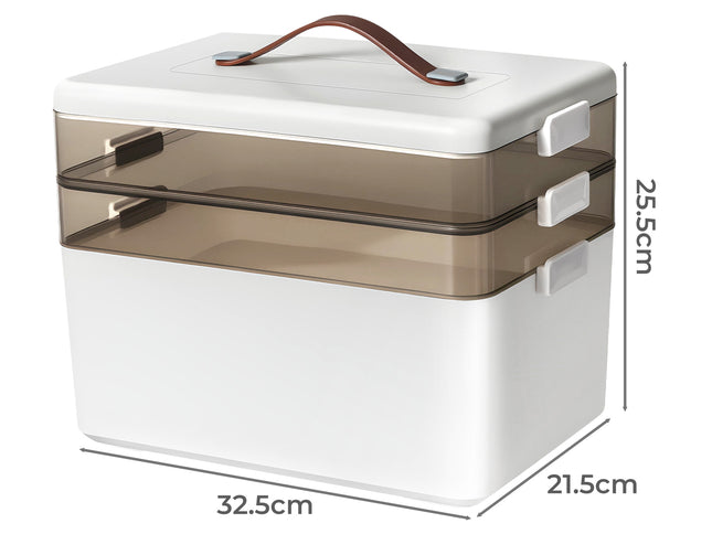 Levede Medical Storage Box Three Layer Medicine Case-2017004943969488897