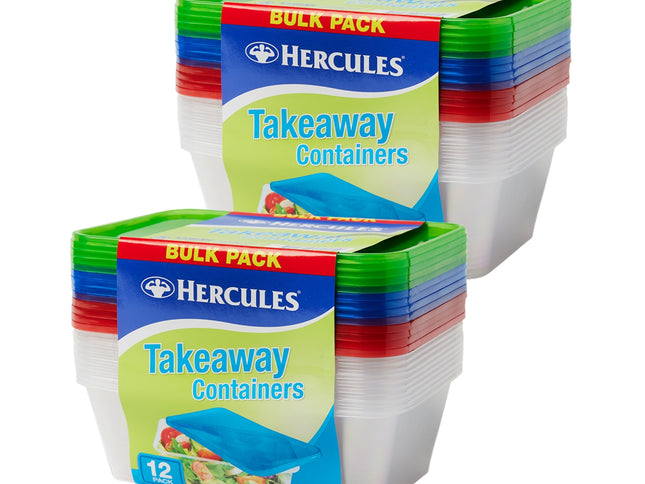 Hercules Takeaway Food Containers 12pk x 750ml x2-2050056822806679552