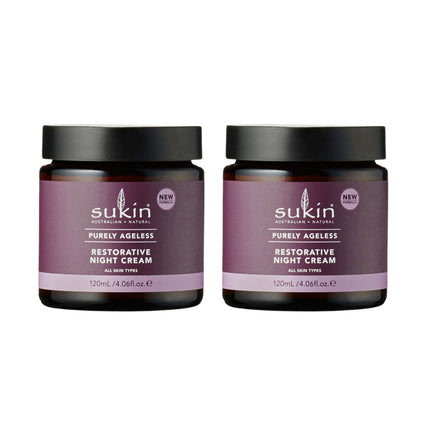 Sukin Purely Ageless Restorative Night Cream 120ml x2-2017004955235389440
