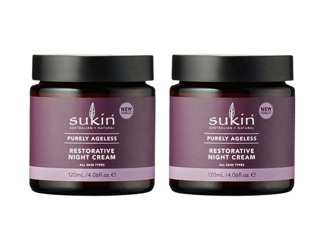 Sukin Purely Ageless Restorative Night Cream 120ml x2-2017004955235389440