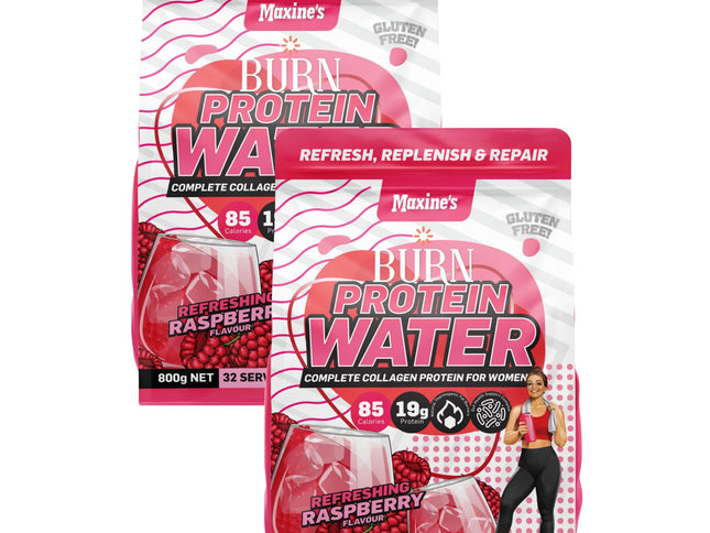 Maxines Burn Protein Water Refreshing Raspberry 800g  x2-2017004946448322560