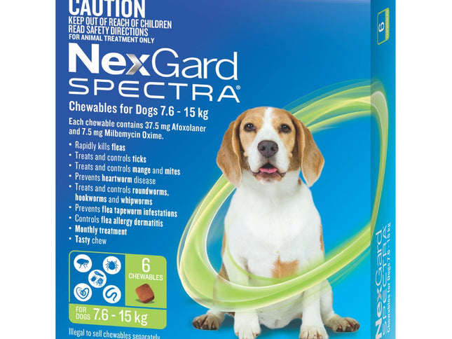 NexGard Spectra Dogs 7.6-15kg 6pk-2006732765353086978