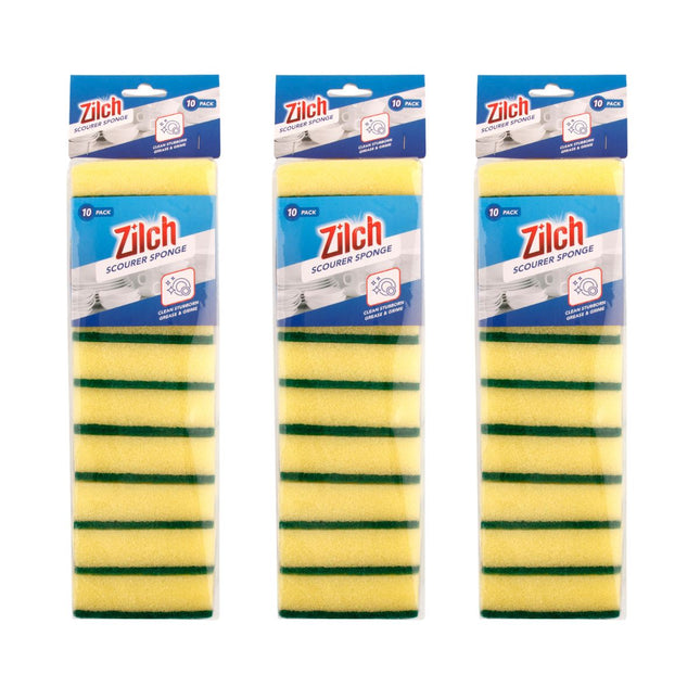 3x Zilch Scourer Sponge 10Pk-1973193609440268290