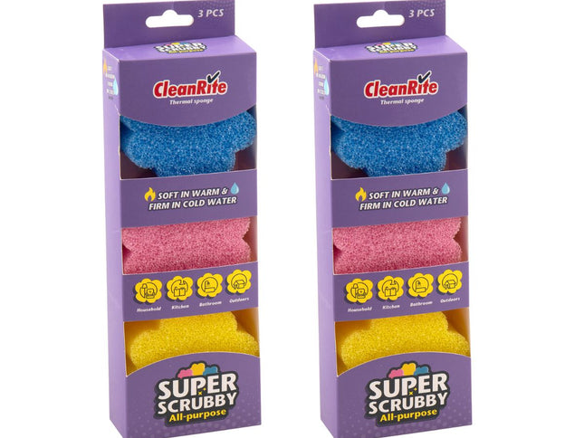 2x Cleanrite 10cm Sponge 3pk-2029387219034312705