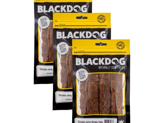 Blackdog Chicken Jerky Straps 150g x 3pk-2006732749972574209