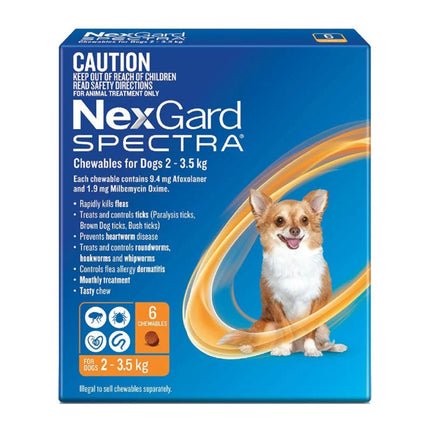 NexGard Spectra Dogs 2-3.5kg 6pk-2018816725298057219