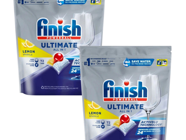 Finish Ultimate All in 1 x 144 Lemon Sparkle Dishwashing Tablets-2029334109528133632