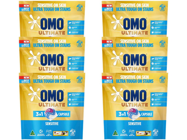 Omo Ultimate 3in1 Sensitive 168 Laundry Capsules-1973194178275971072