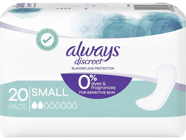 Always Small Discreet Bladder Leak Protection Pads 20 Pack x2-2029334104473997313