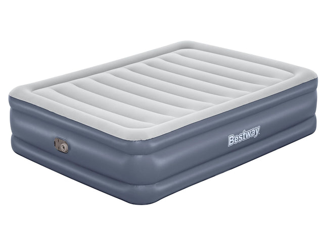 Bestway 203 x 152 x 51cm Tritech Air Mattress Queen Built-in AC Pump-2029387222465253377