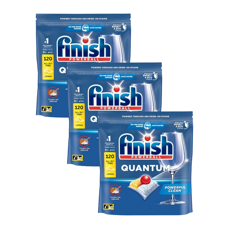 Finish Quantum Lemon x 360 Dishwasher Tablets-2006732800207753216