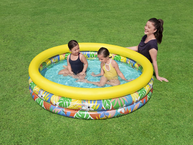 Bestway 1.68m x 38cm Floral Paradise Play Pool-2029387221336985601