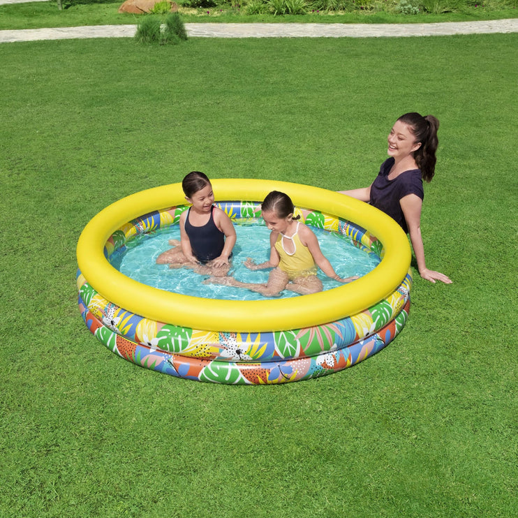 Bestway 1.68m x 38cm Floral Paradise Play Pool-2029387221336985601