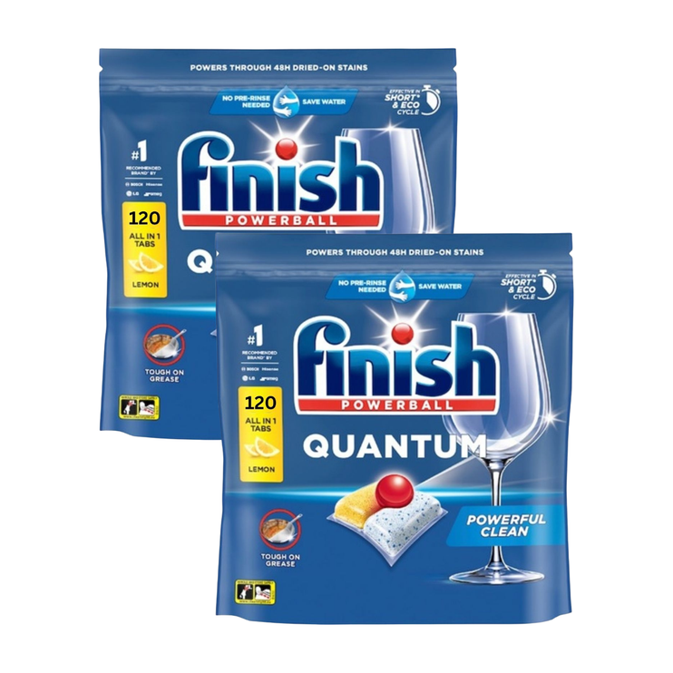 Finish Quantum Lemon x 240 Dishwasher Tablets-2006732800035786752