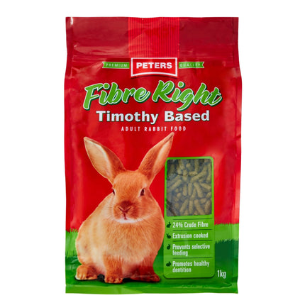 Peters Fibre Right Adult Rabbit 1Kg x3-2029334130403184641