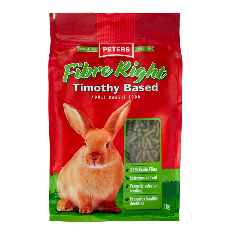 Peters Fibre Right Adult Rabbit 1Kg x3-2029334130403184641