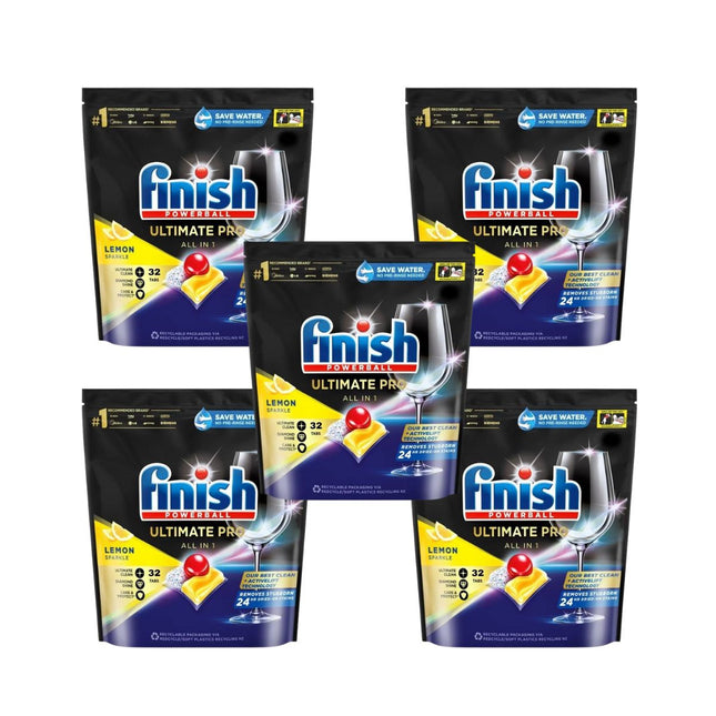 Finish Ultimate Pro 160 Lemon Dishwasher Tablets-1973194174740172800