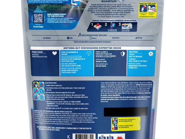 Finish Ultimate All in 1 x 432 Lemon Sparkle Dishwashing Tablets-2029334110182445057