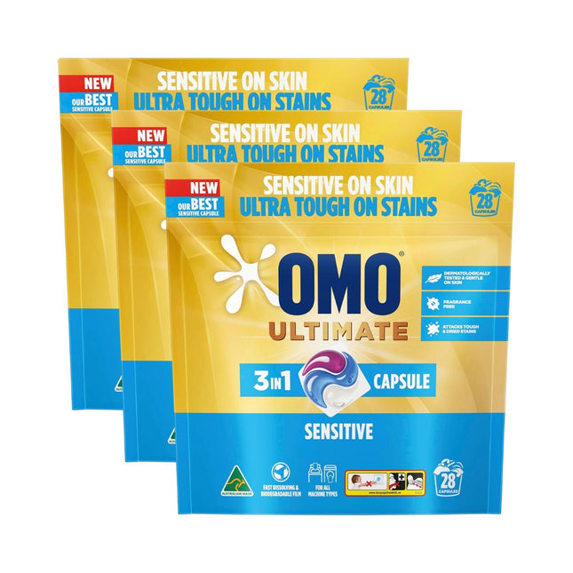 Omo Ultimate 3in1 Sensitive 84 Laundry Capsules-1975420523949199360