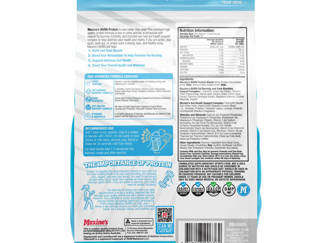 Maxines Burn Protein Ice Cream Sandwich 900g x2-2017004947559813121
