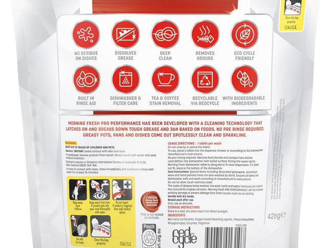 Morning Fresh Pro Performance x 88 Lemon Dishwasher Tablets-2029334116876554241