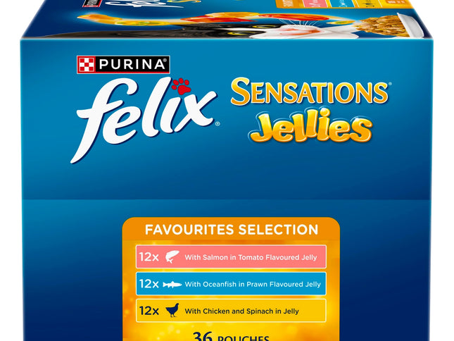 Felix Sensation Jellies Favourites Selection 36 x 85g-2017004933060104193