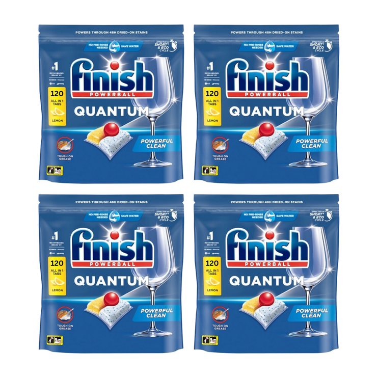 Finish Quantum Lemon x 480 Dishwasher Tablets-2006732800362942464