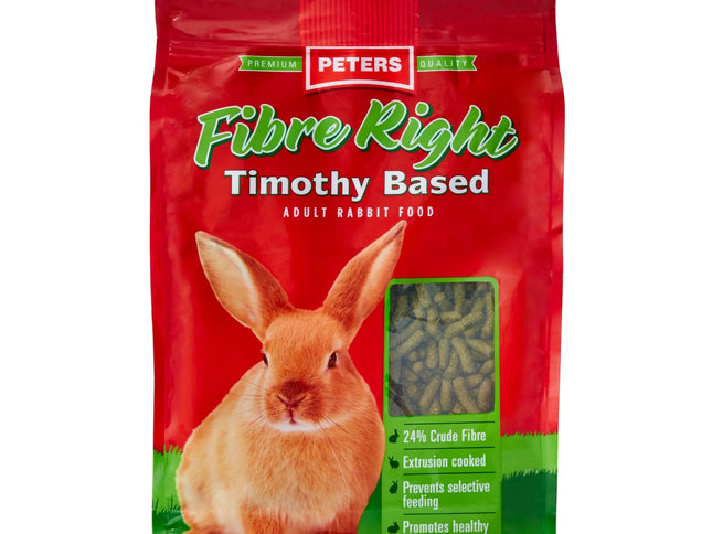 Peters Fibre Right Adult Rabbit 1Kg x2-2029334130243801089